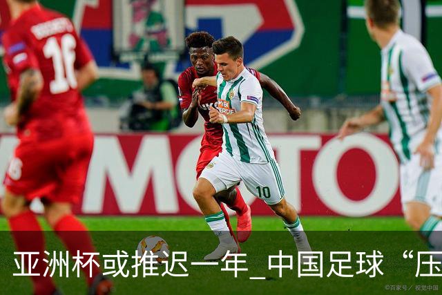 亚洲杯或推迟一年 中国足球“压力大了”